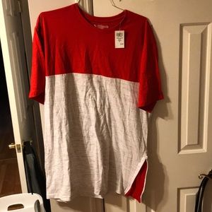 Casual shirt with zipper on the side